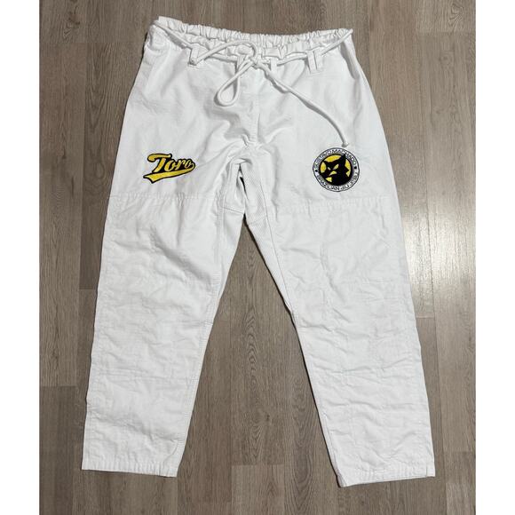 Toro Gustavo Machado White Cotton Brazilian Jiu Jitsu Pants Size A2H - Picture 1 of 13